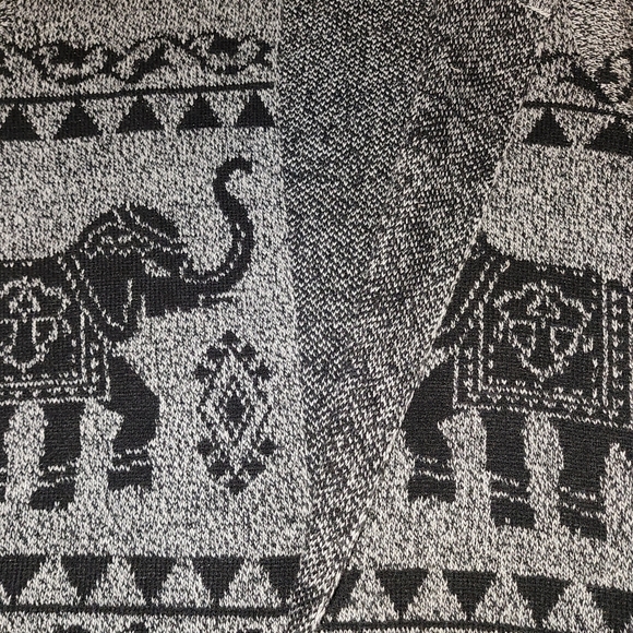 Est.1946 Elephant Print Sweater in Gray and Black - Picture 5 of 5